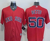 Boston Red Sox #50 Mookie Betts Red New Cool Base Stitched MLB Jersey,baseball caps,new era cap wholesale,wholesale hats